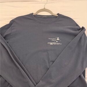 Brandy Melville Slate Blue Long Sleeve Tee